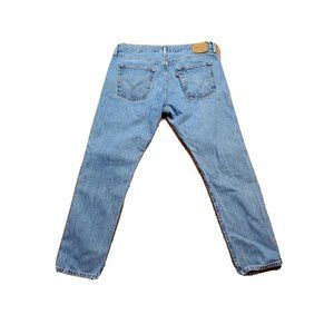 Levi 501 Ct Mens Jeans Button Fly Straight Leg Tapered  30 x 34